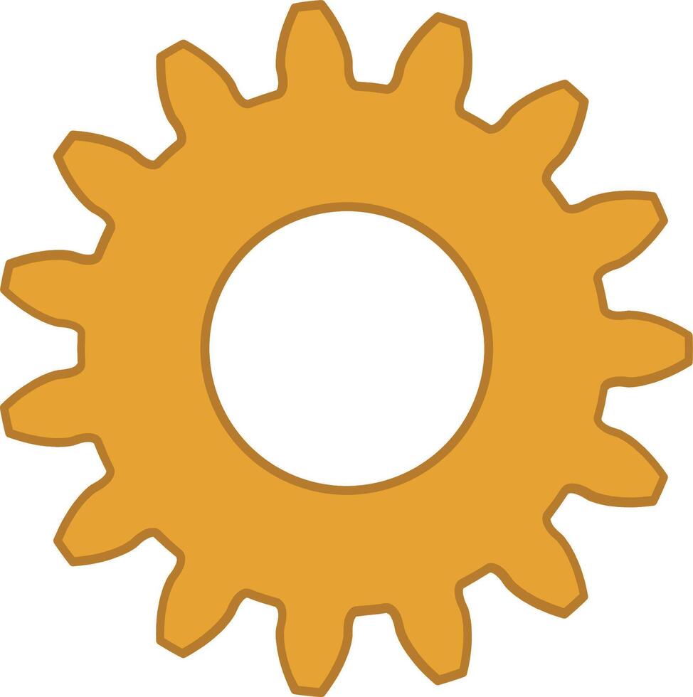 old fashioned gear set vector