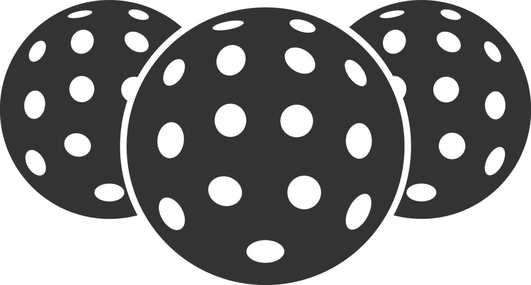 pickleball racket silhouette vector
