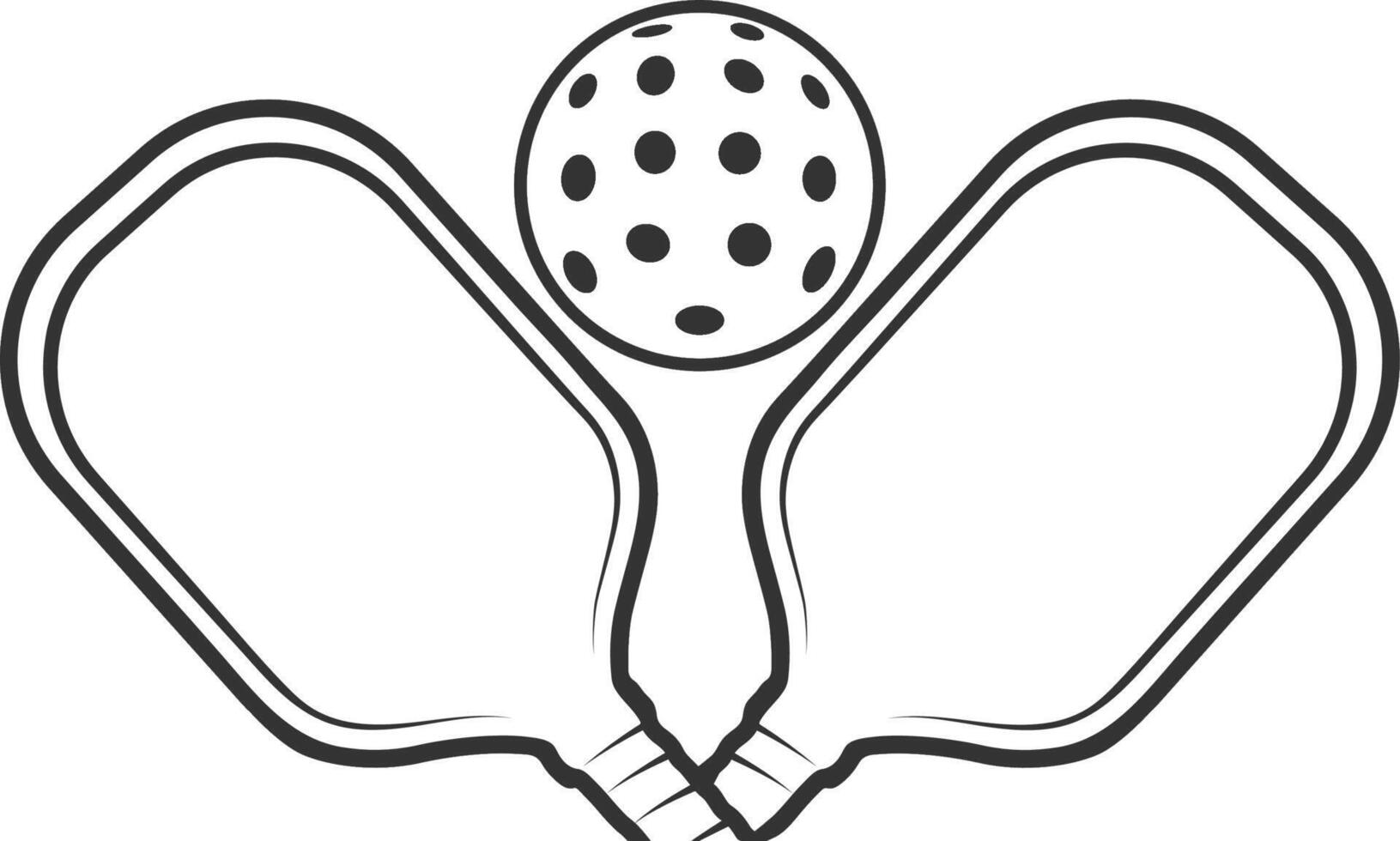 pickleball silhouette bundle vector
