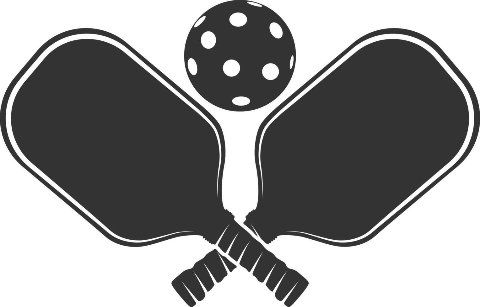 pickleball silhouette collection vector