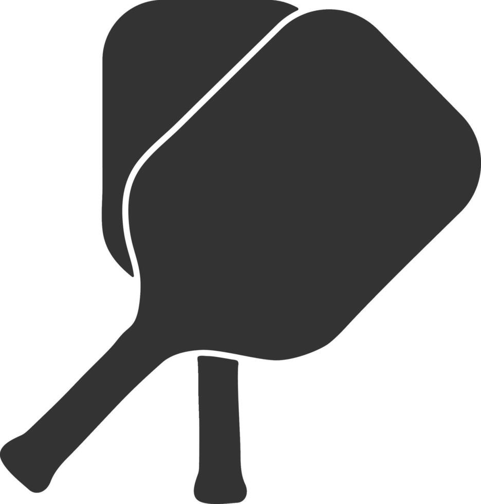 pickleball racket and ball set vector
