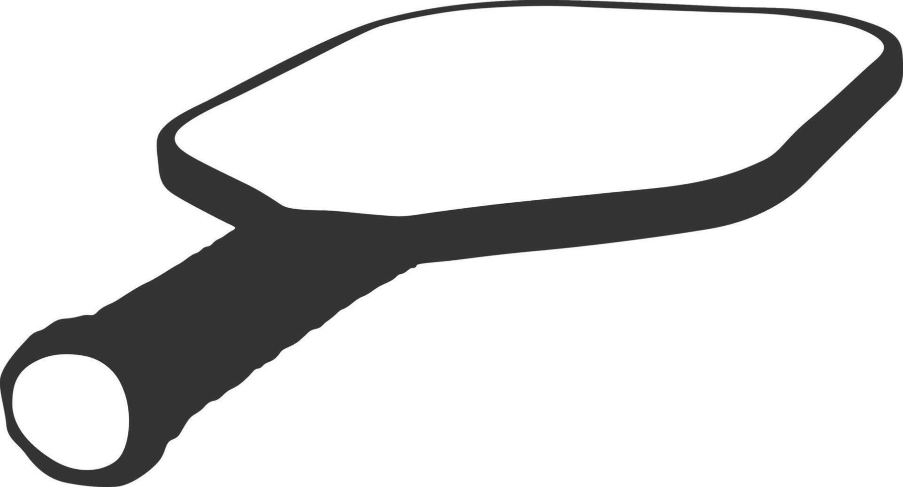 pickleball and racket icons vector