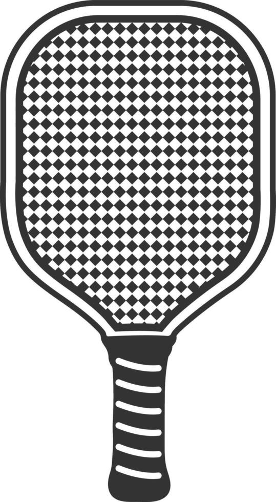 pickleball racket and ball icons vector