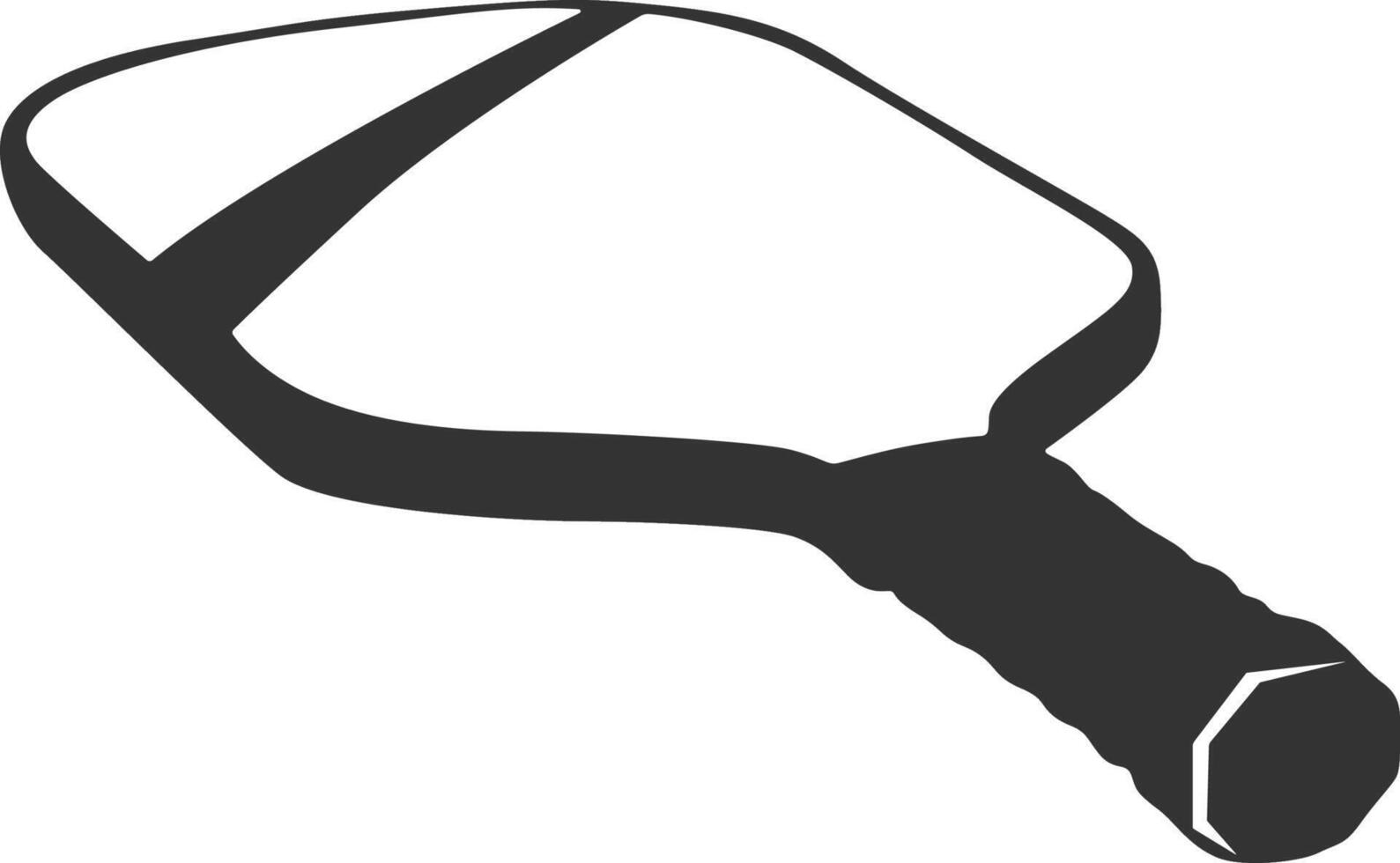 silhouettes of pickleball gear vector
