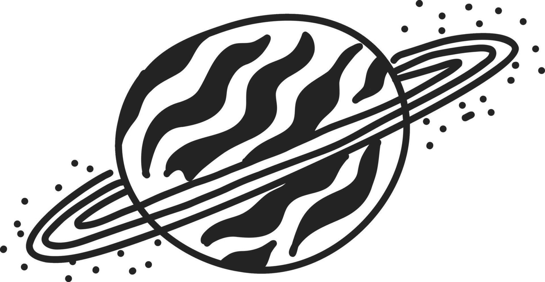 space doodles featuring astronauts, ufos, and constellations vector