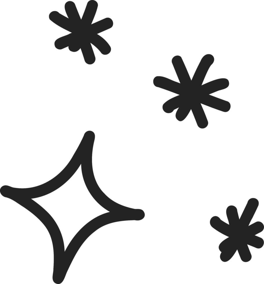 space cartoons with line art planets and doodled ships vector