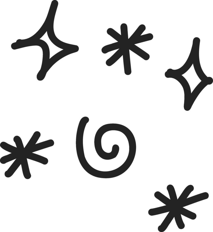 doodle pack of cartoon-style astronauts and planets vector