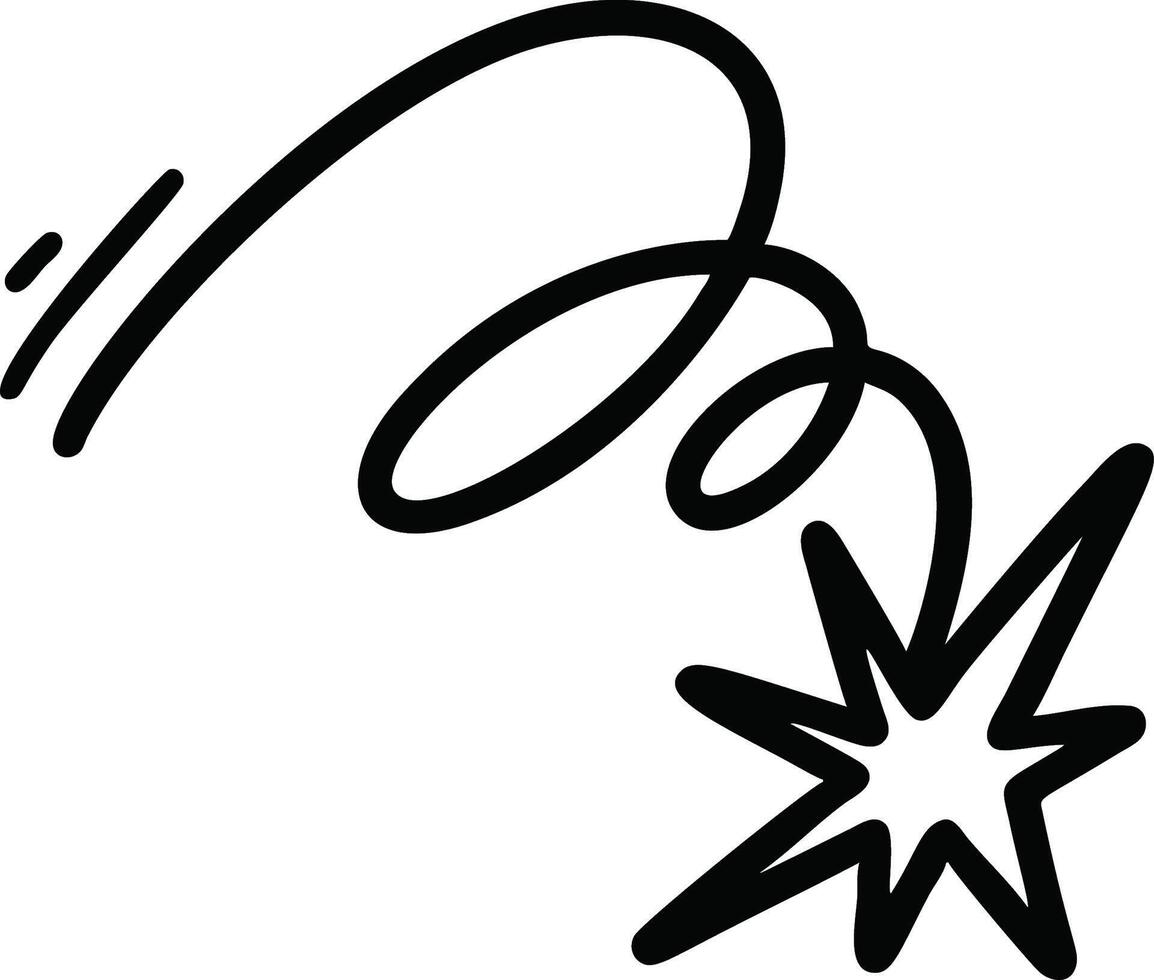 space science doodle icons vector