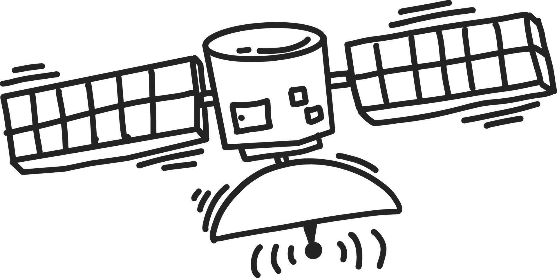 rockets and ufo sketches with cartoon stars and doodles vector