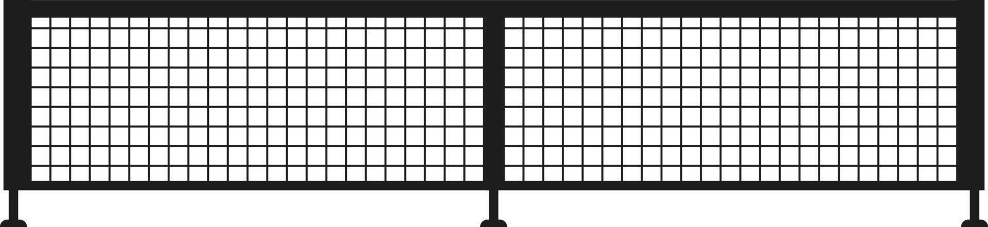 pickleball net silhouette vector