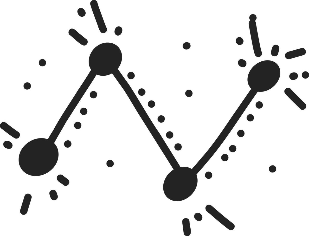 doodle-style space illustrations with cute sketchy lines vector