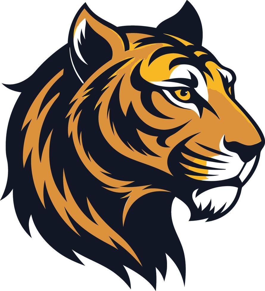 tiger head printable design vector