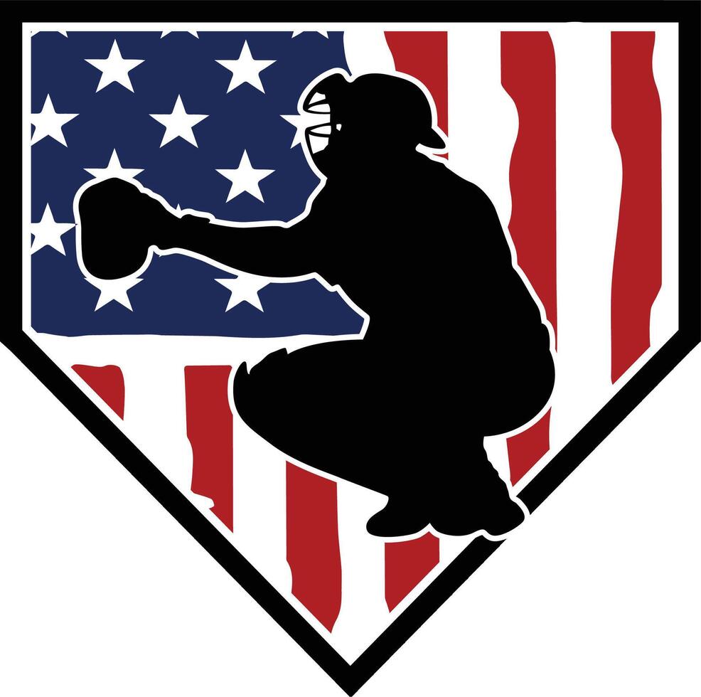 usa baseball graphic pack vector
