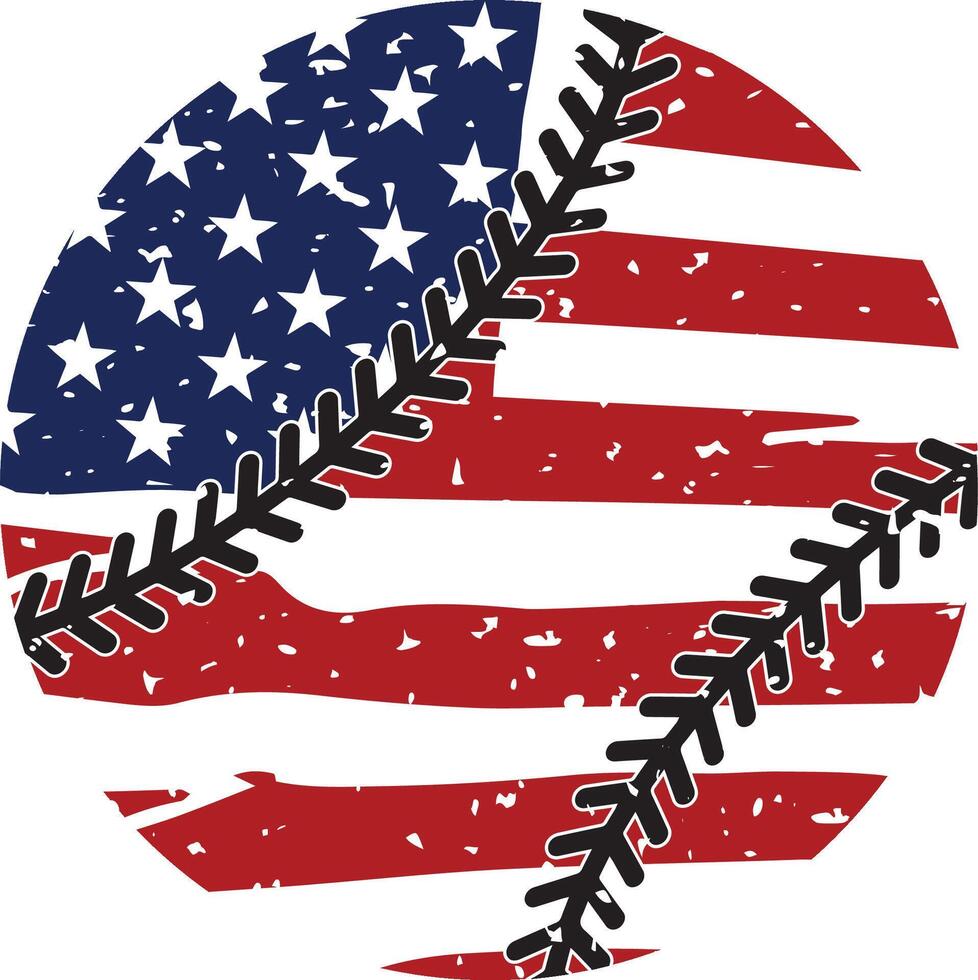 softball flag cut file vector