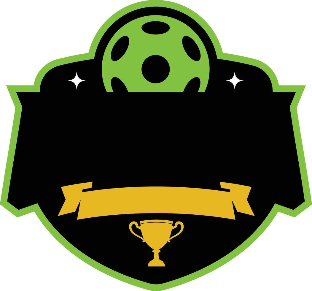 pickleball sport logo design template vector