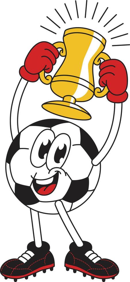 cartoon sports ball icons vector