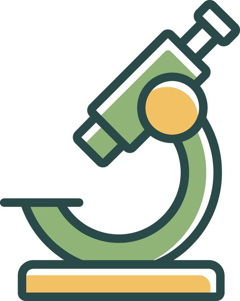 microscope sign set for research vector