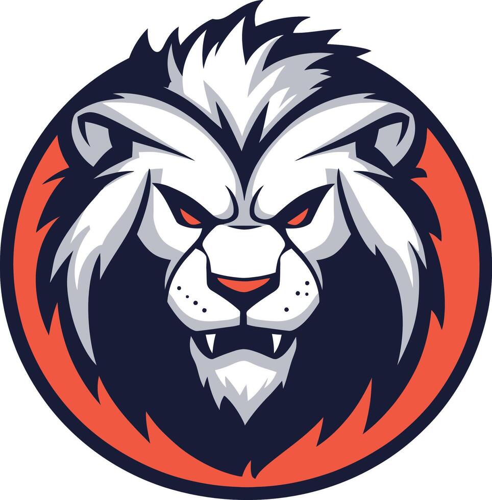 lion head mascot mascot icon vector