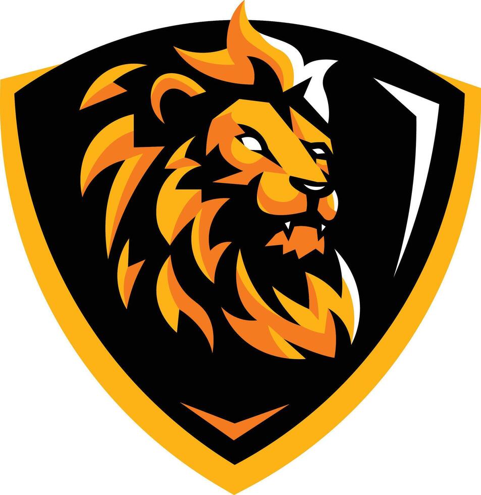 lion mascot logo vector