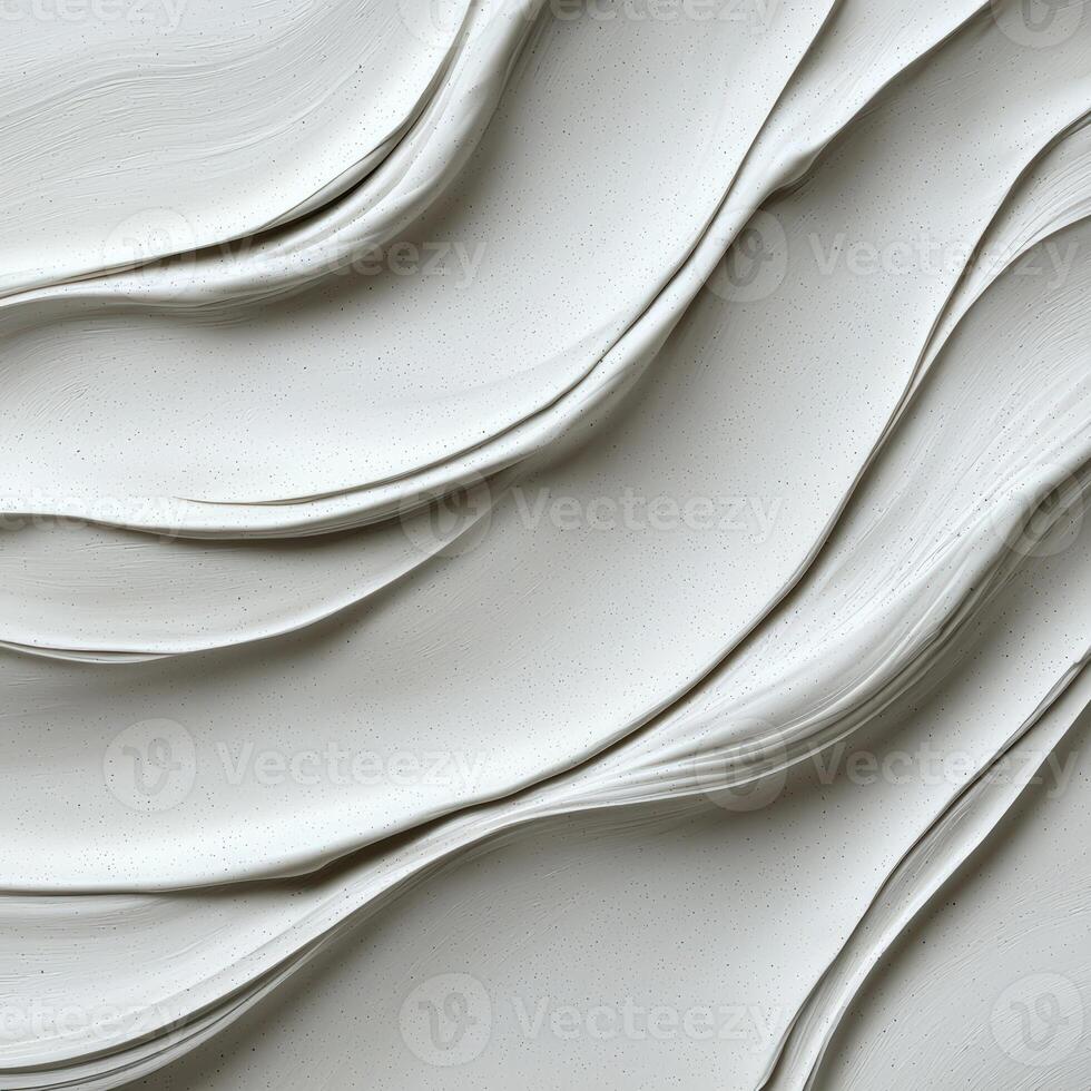 Abstract background of white textured paint strokes photo