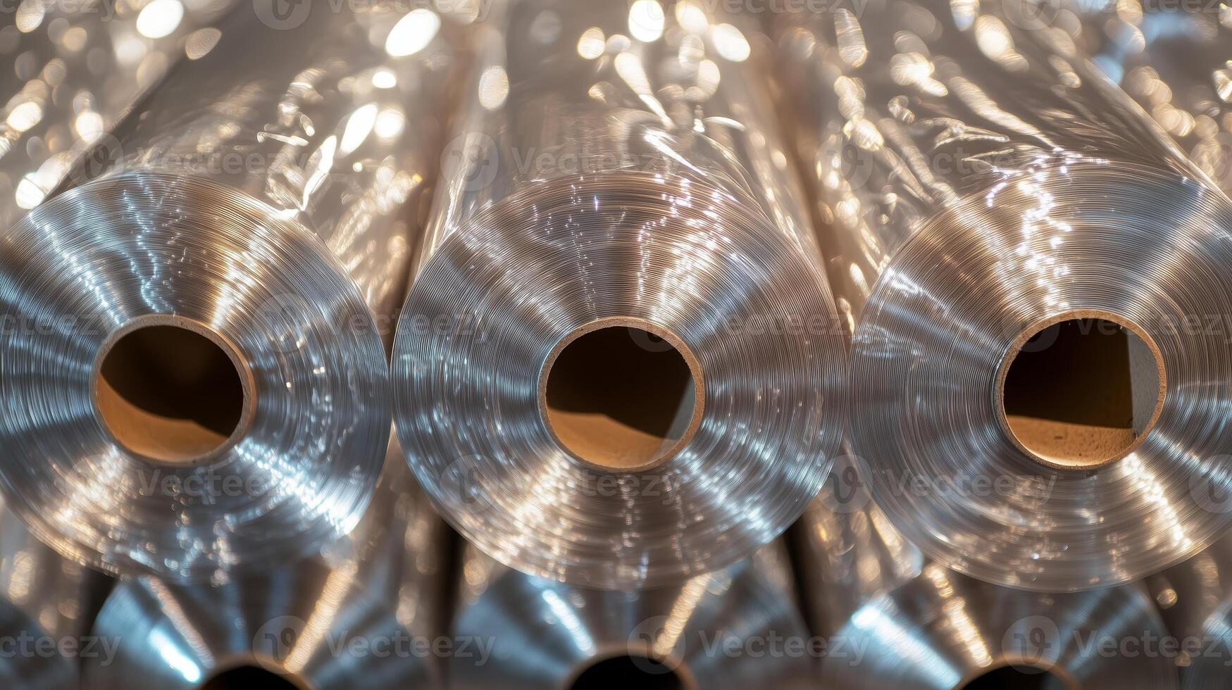 Stretch film in rolls. Production and sales photo