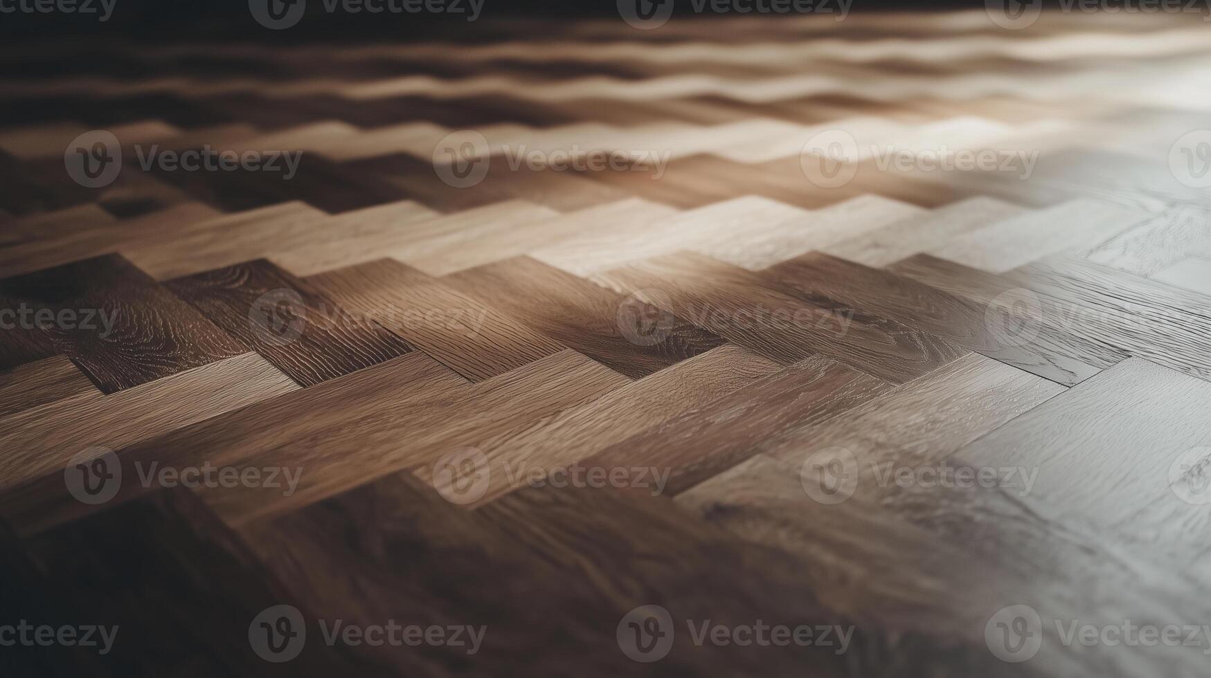 Wooden floor with light shining on it photo