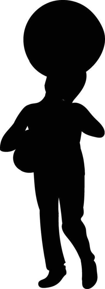 marching band icons silhouette vector