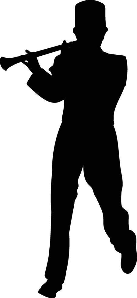marching band design silhouettes vector