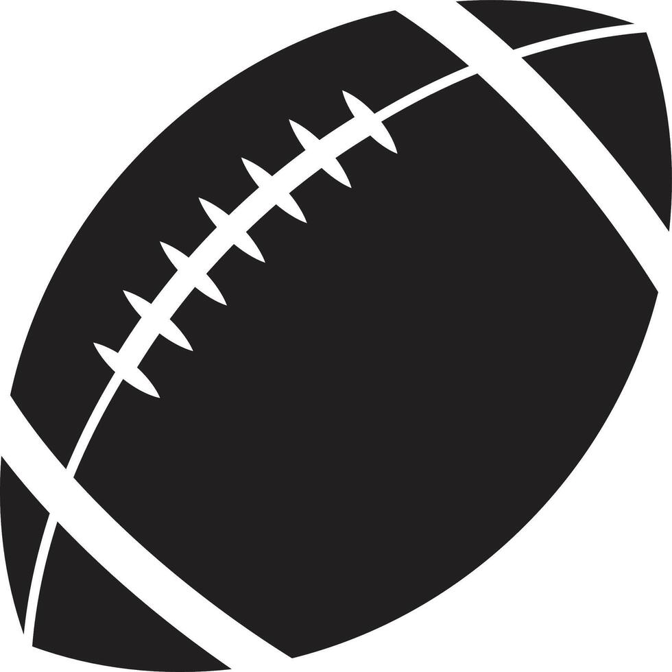 outlined football symbol set vector