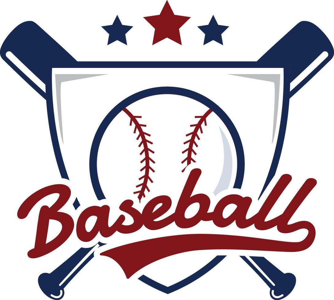 baseball player emblem vector