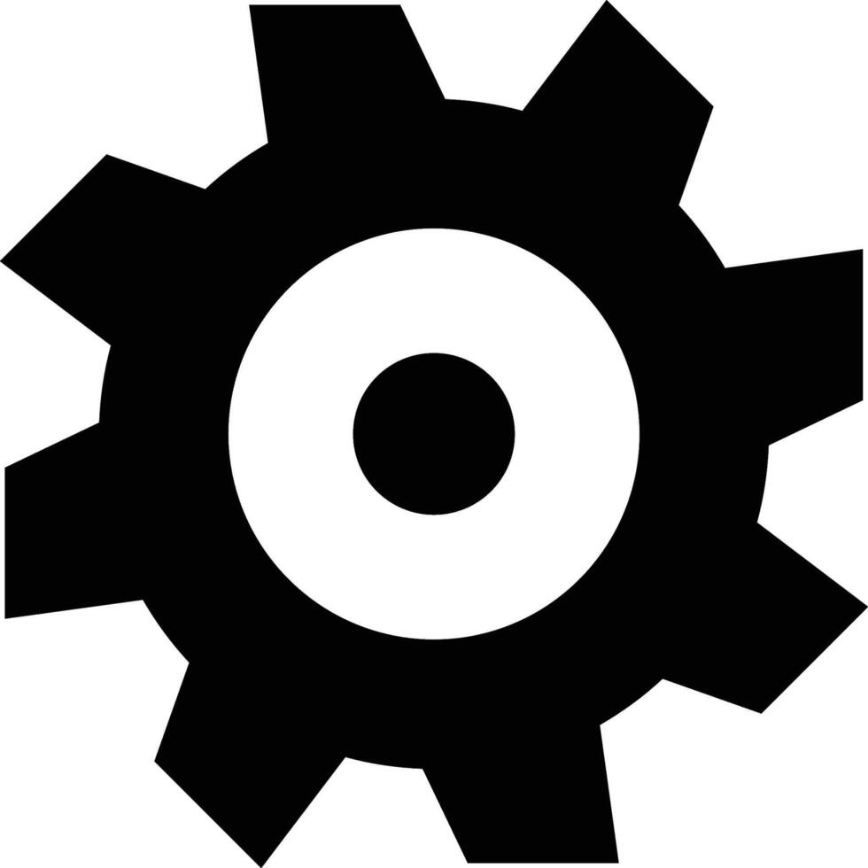 gears icon for industrial design vector