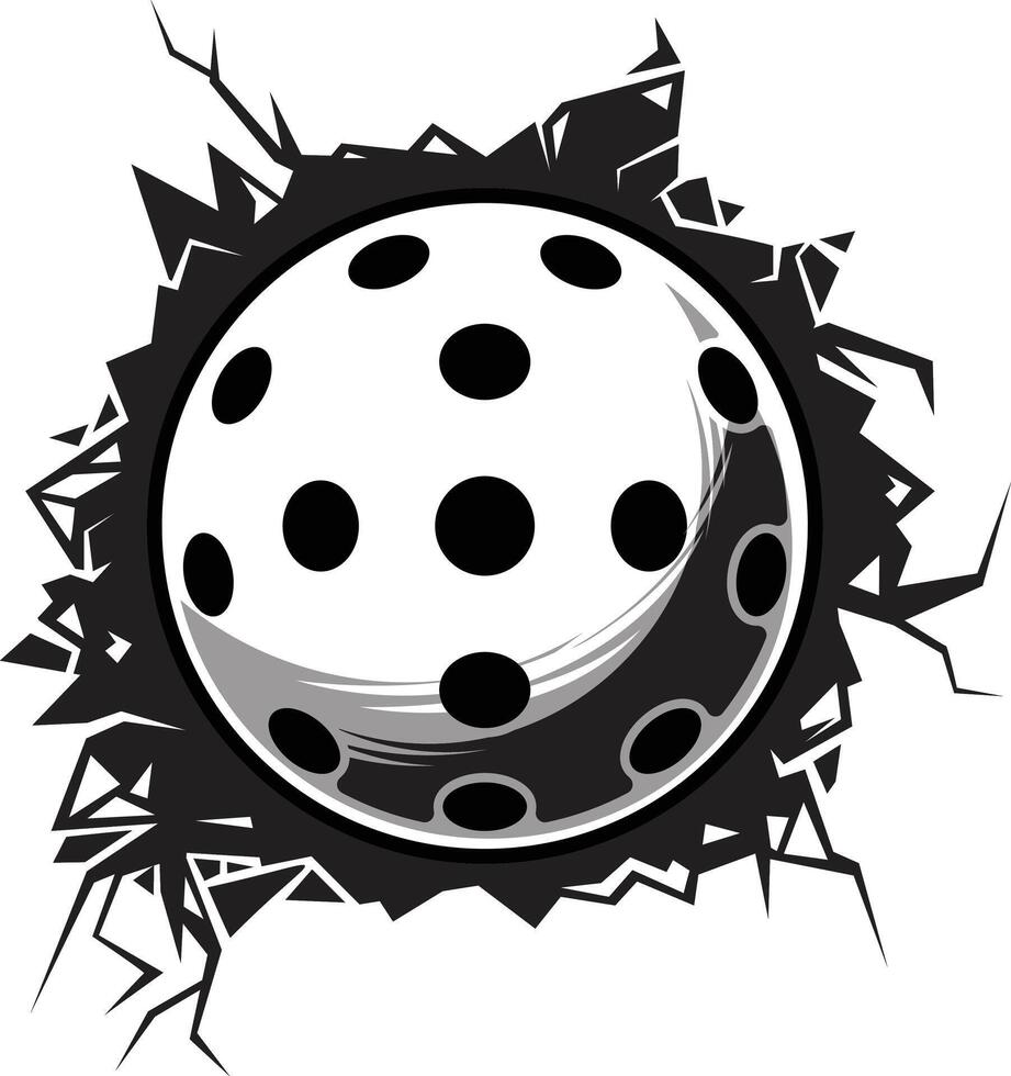 pickleball cracked wall pickleball club graphic design logos or icons vector