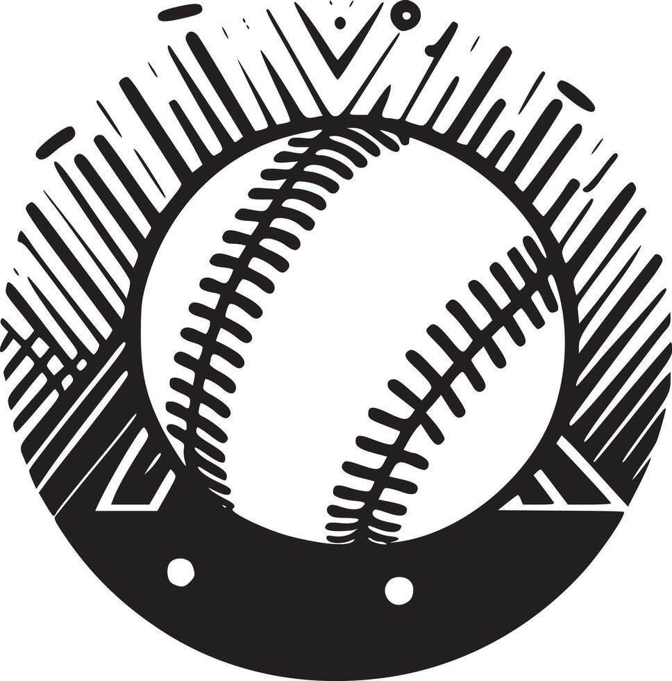 baseball high quality logo ideal for t shirt graphic vector