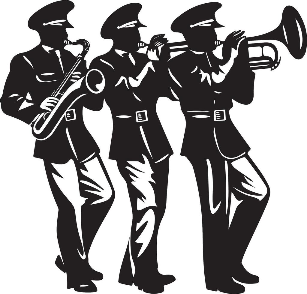 marching band concept vector