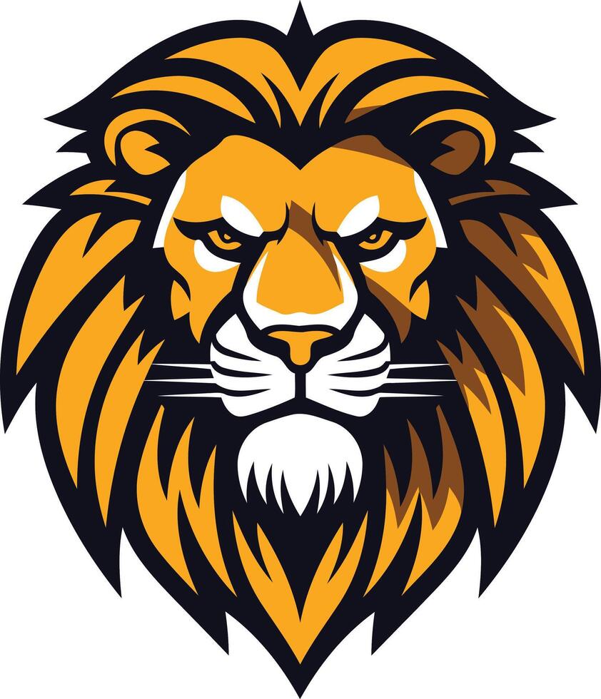 fierce and powerful lion head mascot logo perfect for sports teams businesses and brands seeking a strong and confident identity vector