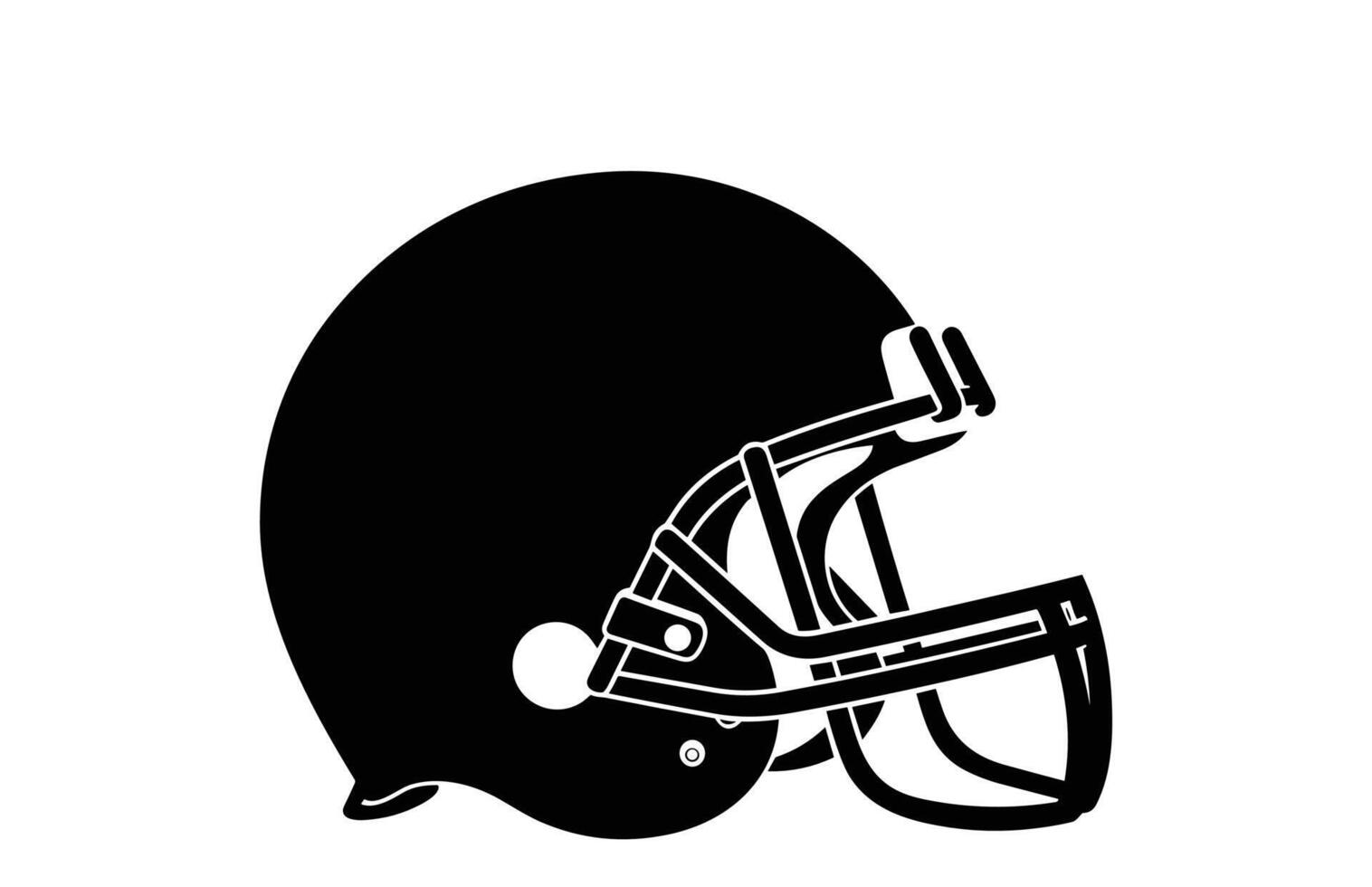 american footballer helmet silhouette american football helmet silhouette vector