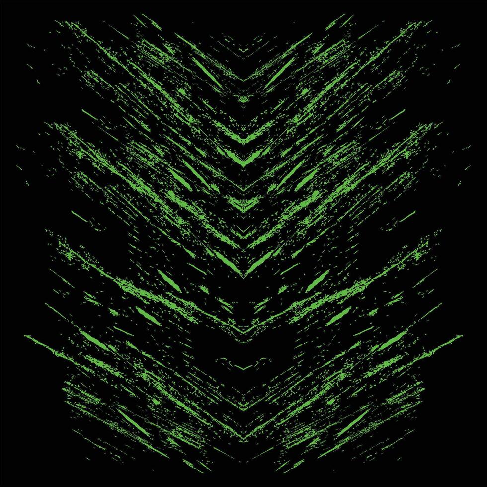 Abstract green lines on black background vector