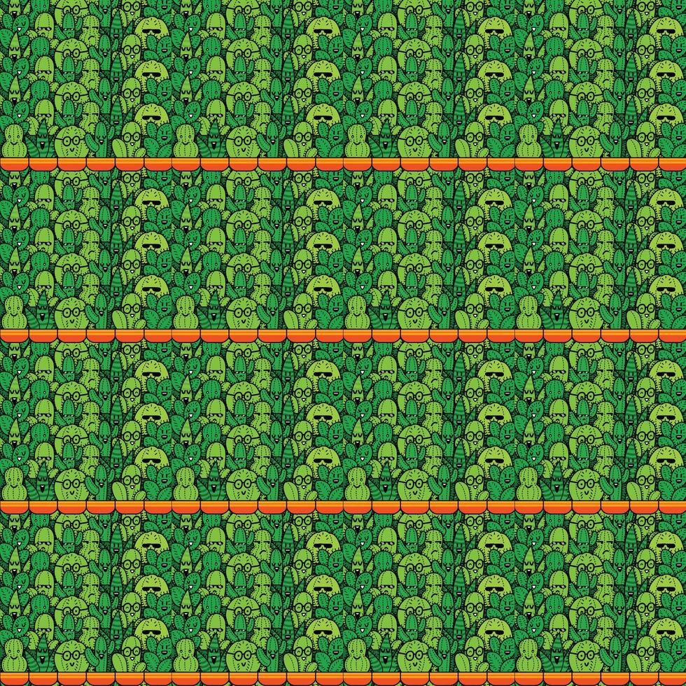 A green and orange striped pattern with a green background vector
