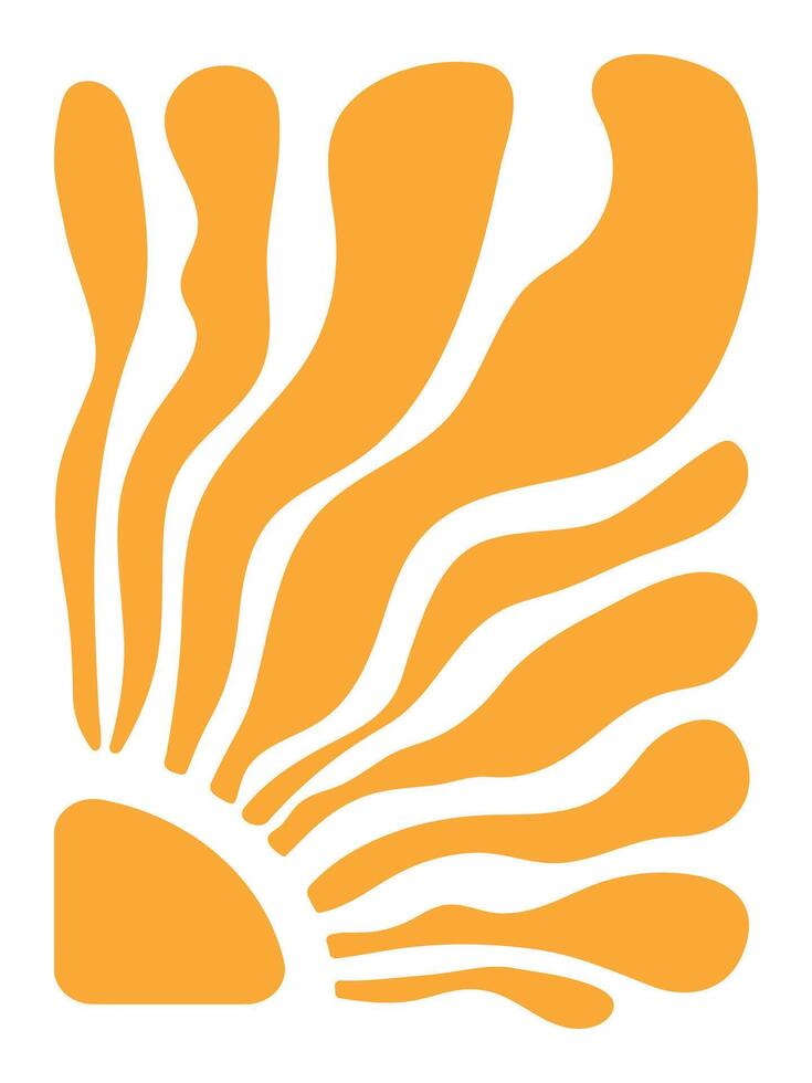 Groovy Sun Pattern illustration vector