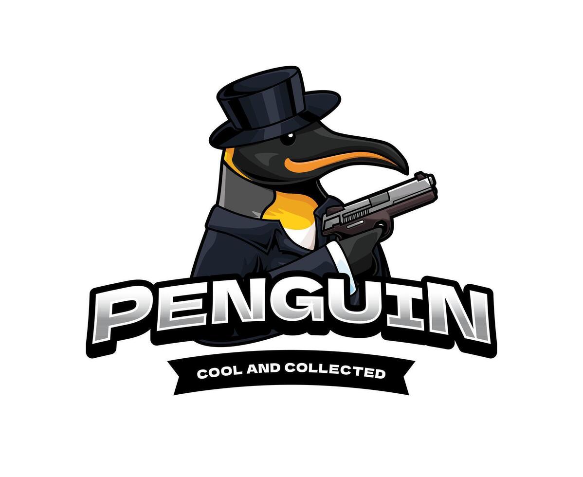 Penguin Mascot Design vector