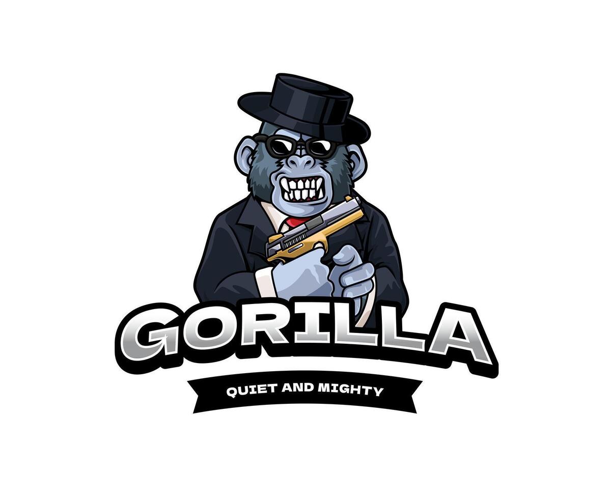 Gorilla Mascot Design vector