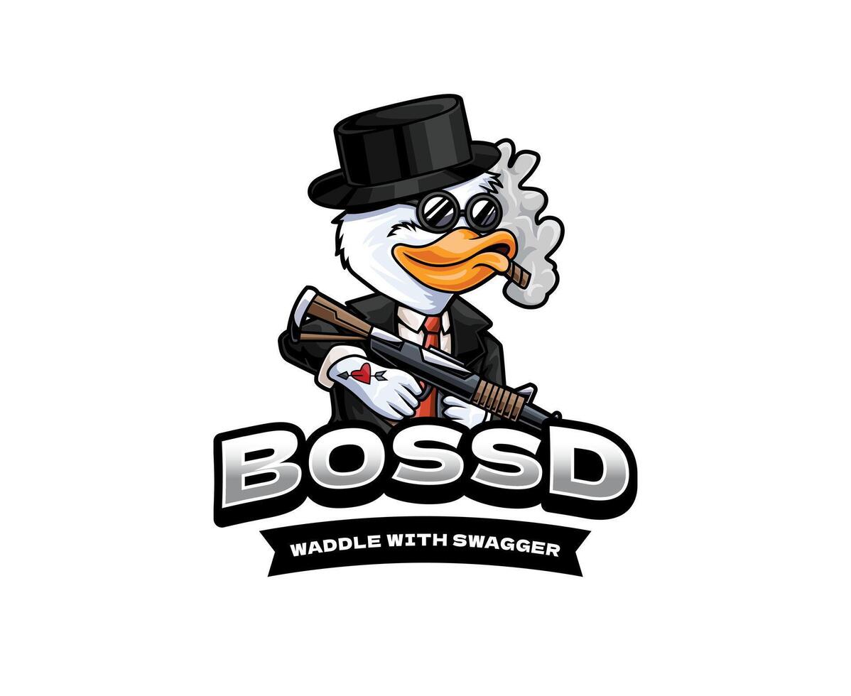 Duck Mascot Design vector