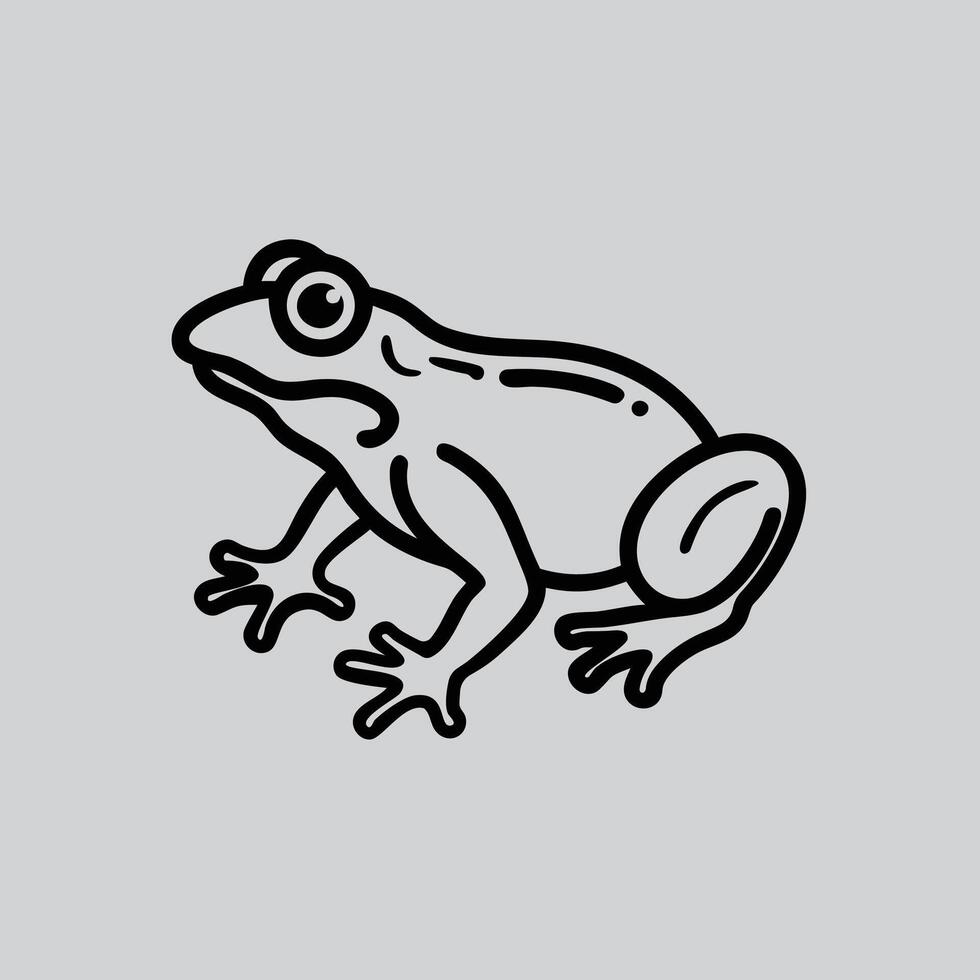 Frog graphic Iconic vector