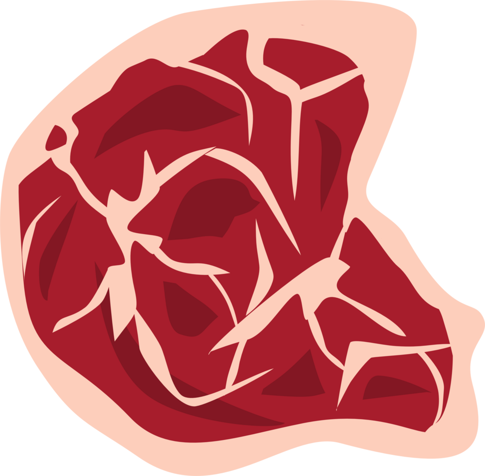 Butchered raw meat png
