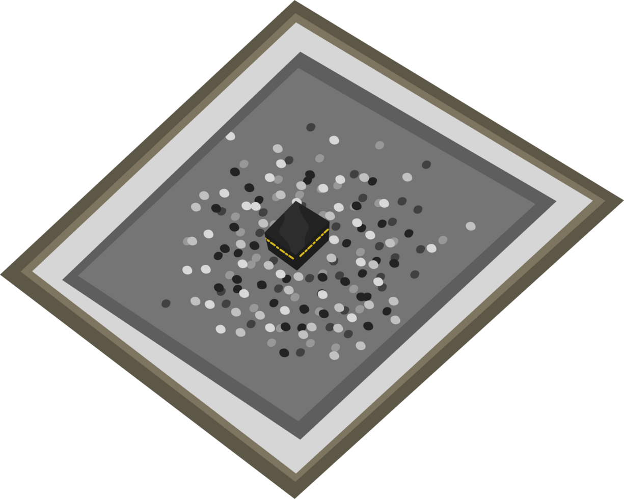 Kaaba bird eye views png