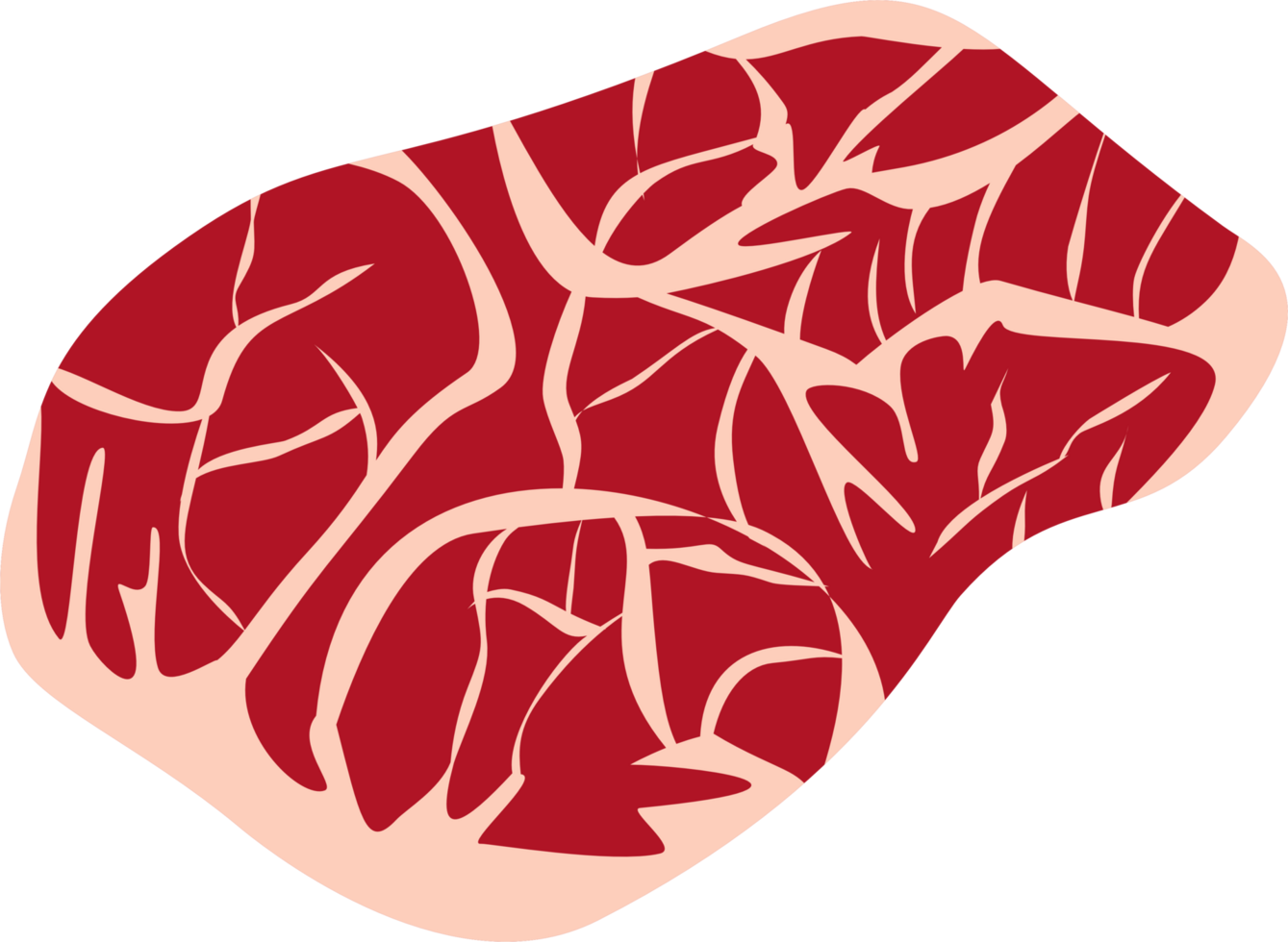 Red beef flesh png