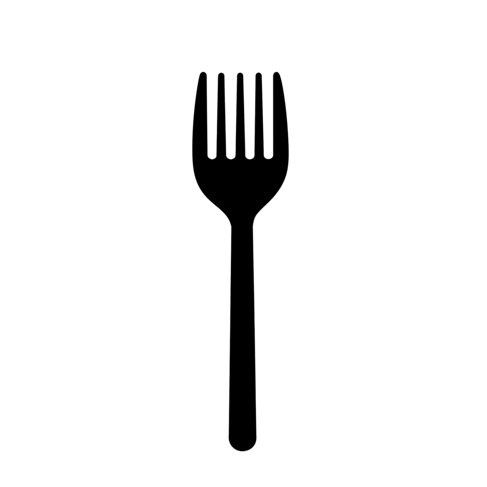 Elegant Fork Icon for Dining and Food Service png
