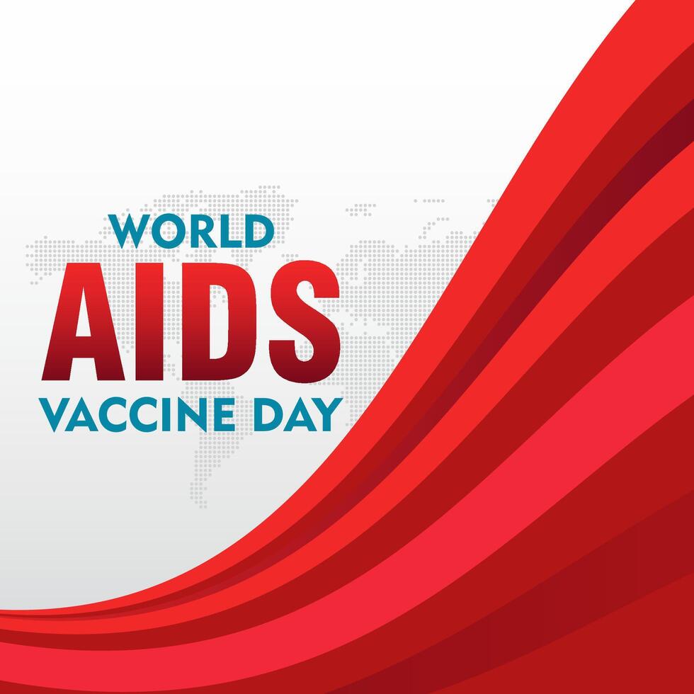 World Aids Vaccine Day. banner or poster design template.flat design. flyer design vector