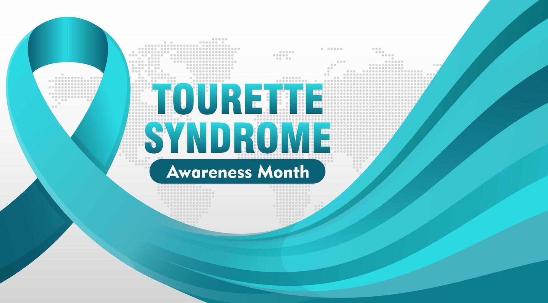 Tourettes Awareness Month. observed every year in May. Suitable for Posters, Card, Banner and Social Media Post vector