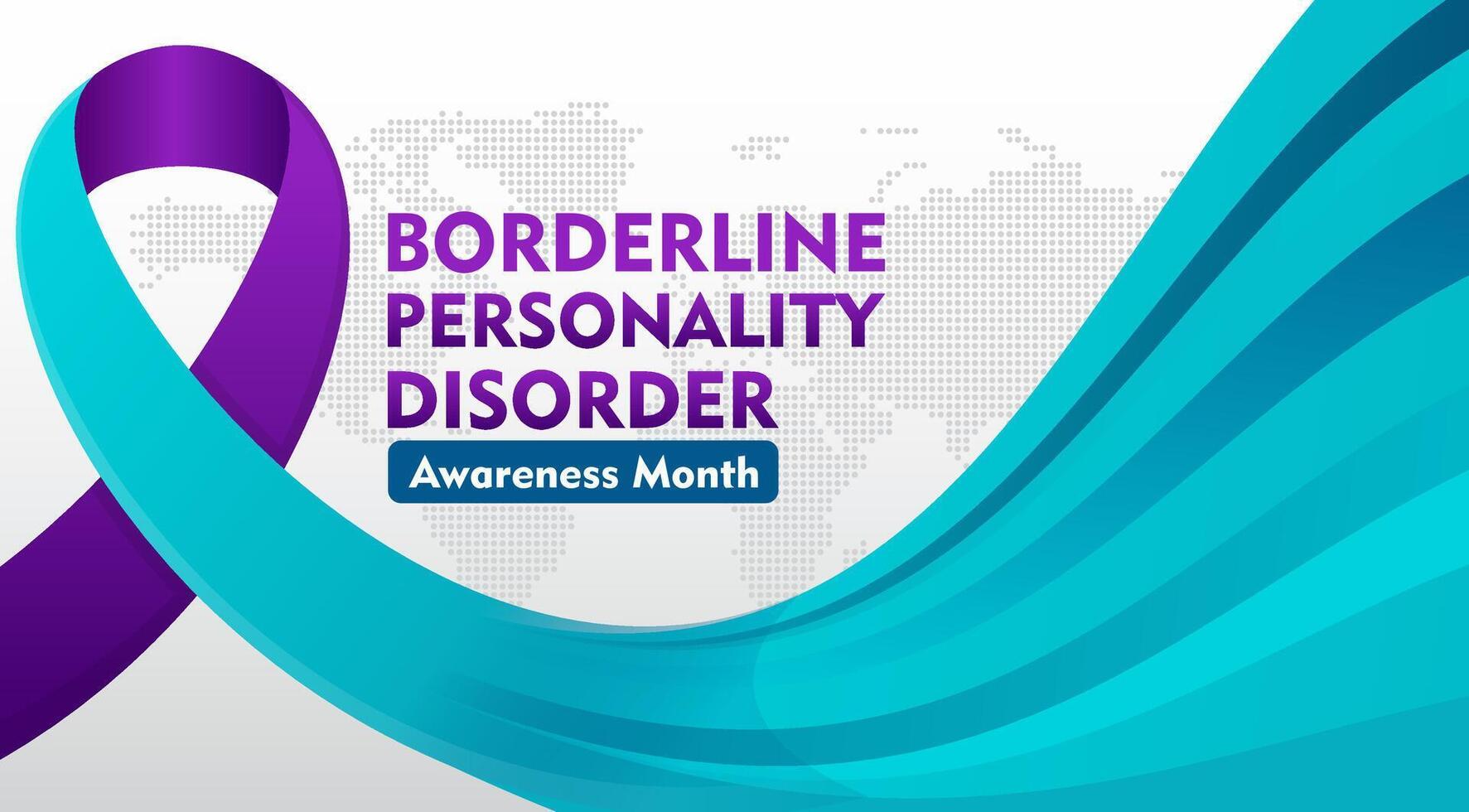 Borderline Personality Disorder Awareness Month. Suitable for background, banner, card, poster vector